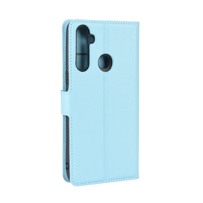 For OPPO Realme C3 (3 Cameras) Litchi Texture Horizontal Flip Protective Case with Holder & Card Slots & Wallet(Blue) - Realme Cases by PMC Jewellery | Online Shopping South Africa | PMC Jewellery | Buy Now Pay Later Mobicred