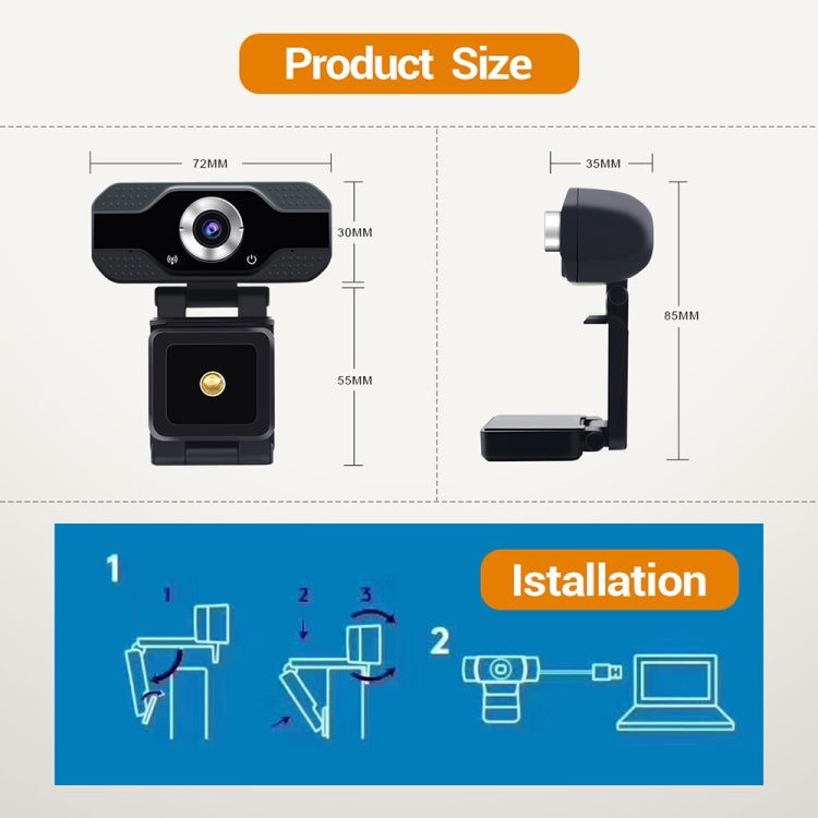 HD 1080P Webcam Built-in Microphone Smart Web Camera USB Streaming Beauty Live Camera for Computer Android TV - HD Camera by PMC Jewellery | Online Shopping South Africa | PMC Jewellery | Buy Now Pay Later Mobicred
