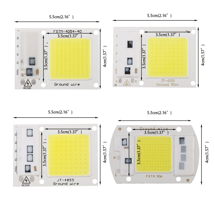 High Power 220V LED FloodlightCool/Warm White COB LED Chip IP65 Smart IC Driver Lamp(50W white) - Celling Lights & Chandeliers by PMC Jewellery | Online Shopping South Africa | PMC Jewellery | Buy Now Pay Later Mobicred