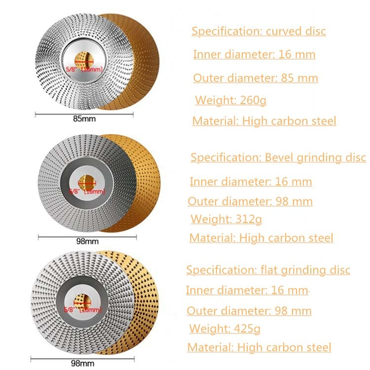 Woodworking Sanding Thorn Disk Angle Grinder Thorn Disk Plastic Grinding Disk Polishing Disk, Style:Bevel(Silver) - Abrasive Tools & Accessories by PMC TechLife | Online Shopping South Africa | PMC TechLife | Buy Now Pay Later Mobicred