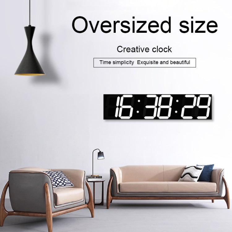 Multifunctional LED Wall Clock Creative Digital Clock, Style:Hollow Remote Control(Red Font) - Wall Clock by PMc TechLife | Online Shopping South Africa | PMc TechLife | Buy Now Pay Later Mobicred
