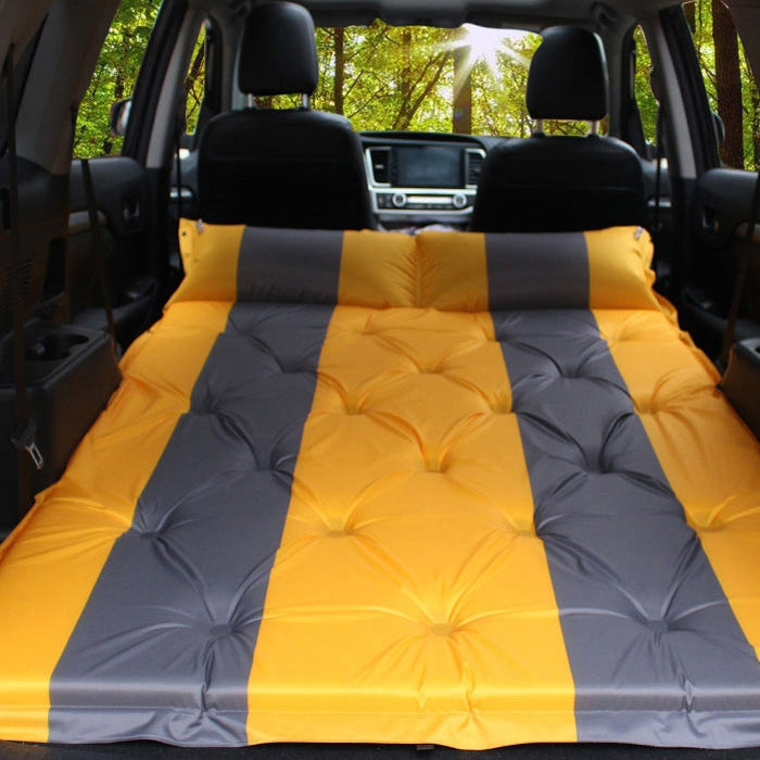 Inflatable Automatic SUV Car Inflatable Bed Travel Car Outdoor Air Mattress Bed Car Auto Sources Bed Travel Bed(Orange) - Seat Accessories by PMC Jewellery | Online Shopping South Africa | PMC Jewellery | Buy Now Pay Later Mobicred