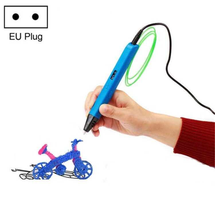 RP800A Childrens Educational Toys 3D Printing Pen, Plug Type:EU Plug(Blue) - 3D Printer by PMC Jewellery | Online Shopping South Africa | PMC Jewellery | Buy Now Pay Later Mobicred