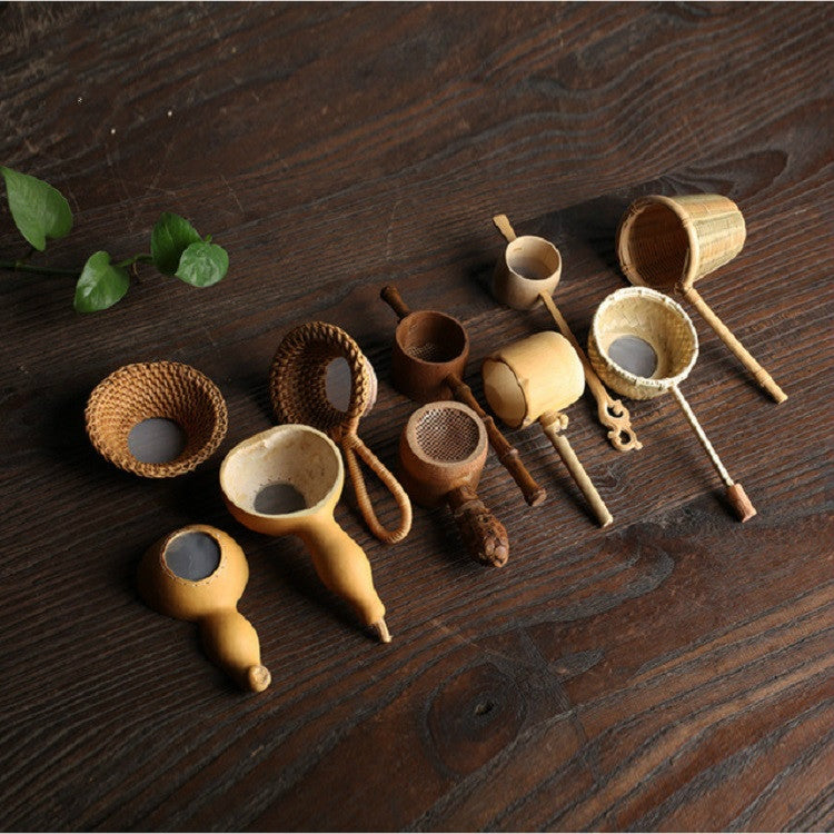 Bamboo Woven Creative Filter Reusable Filter Tea Colander Gadget, Style:Bamboo Woven Tea Leak - Tea Strainers by PMC Jewellery | Online Shopping South Africa | PMC Jewellery | Buy Now Pay Later Mobicred