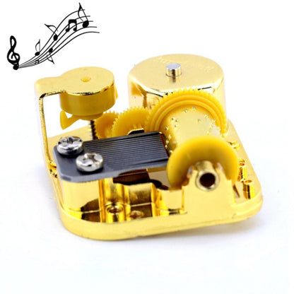 Eight-tone Gold-plated Bar Repair Parts DIY Sky City Paperback Music Box(Edelweiss) - Music Box by PMC Jewellery | Online Shopping South Africa | PMC Jewellery | Buy Now Pay Later Mobicred