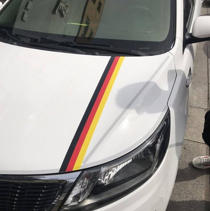 Flag Striped Car Hood Vinyl Sticker Body Decal(germany) - Decorative Sticker by PMC Jewellery | Online Shopping South Africa | PMC Jewellery | Buy Now Pay Later Mobicred