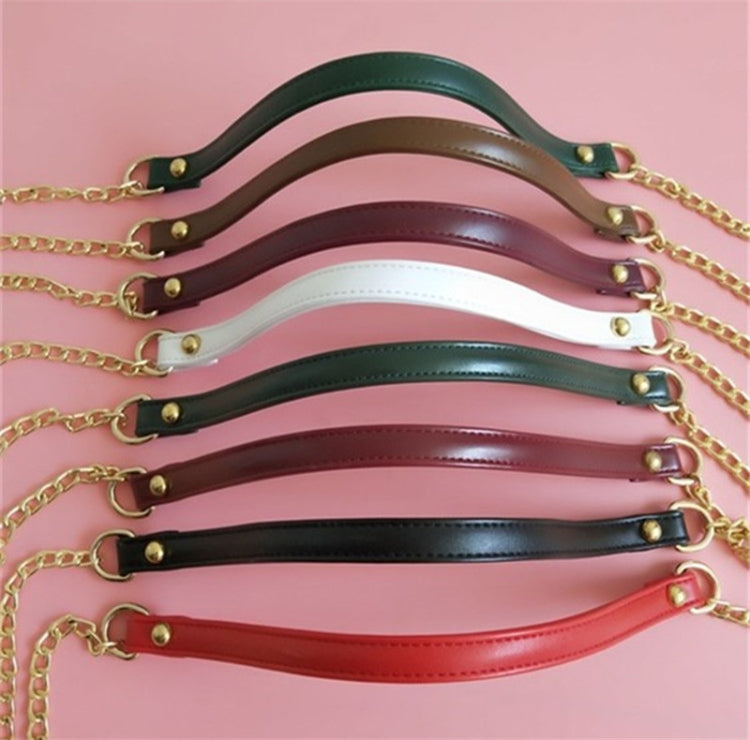 Women Bag PU Leather Chain Long Shoulder Strap Bag Accessories(Purple Red) - Accessories by PMC TechLife | Online Shopping South Africa | PMC TechLife | Buy Now Pay Later Mobicred