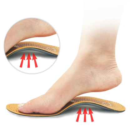 Corrected Flat Foot Arch Pad XO Leg Orthopedic Inner Eight-Shaped Corrective Insole, Size:43/44(Brown) - Shoes Care by PMC Jewellery | Online Shopping South Africa | PMC Jewellery