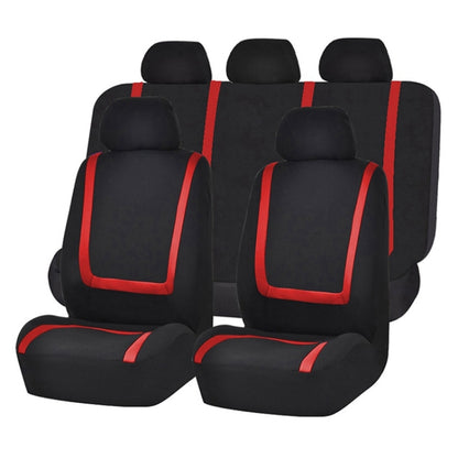 Universal Car Seat Cover Polyester Fabric Automobile Seat Covers Car Seat Cover Vehicle Seat Protector Interior Accessories 4pcs Set Blue - Seat Accessories by PMC Jewellery | Online Shopping South Africa | PMC Jewellery | Buy Now Pay Later Mobicred