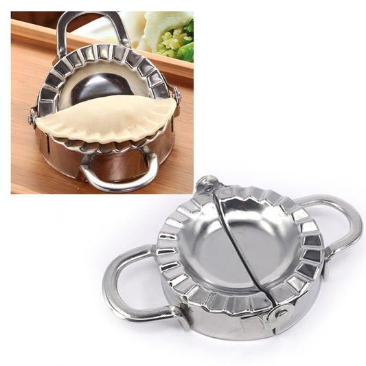 Stainless Steel Dumpling Maker Dough Cutter Dumpling Mould Kitchen Accessories Pastry Tools, Specification:Small 7.7cm with White Box - Food Molds by PMC Jewellery | Online Shopping South Africa | PMC Jewellery