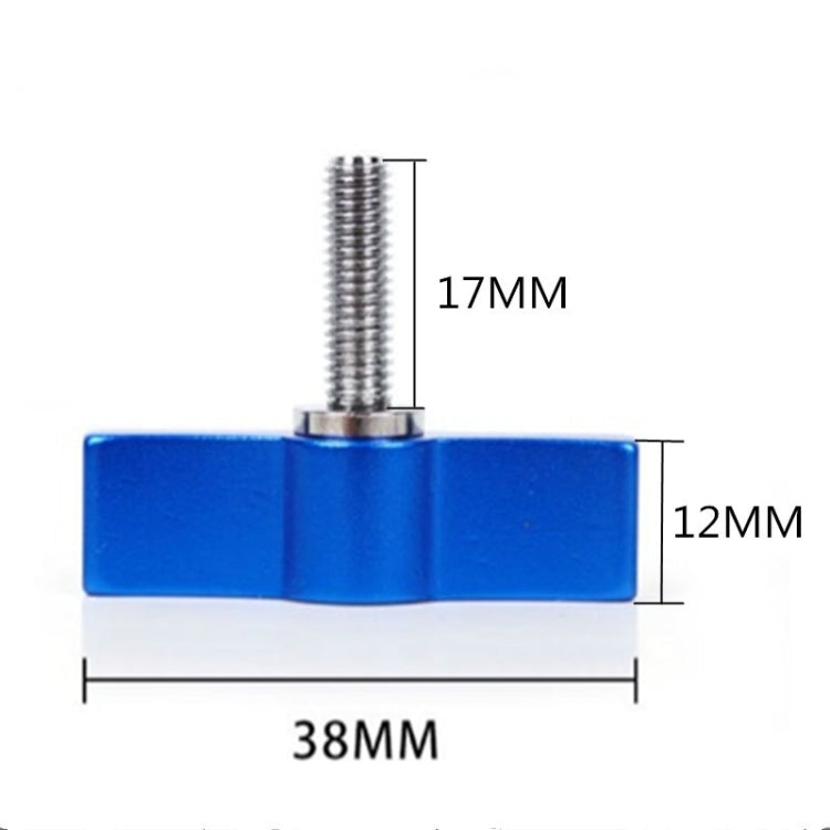 10PCS T-shaped Screw Multi-directional Adjustment Hand Screw Aluminum Alloy Handle Screw, Specification:M5(Blue) - Screws by PMC TechLife | Online Shopping South Africa | PMC TechLife | Buy Now Pay Later Mobicred