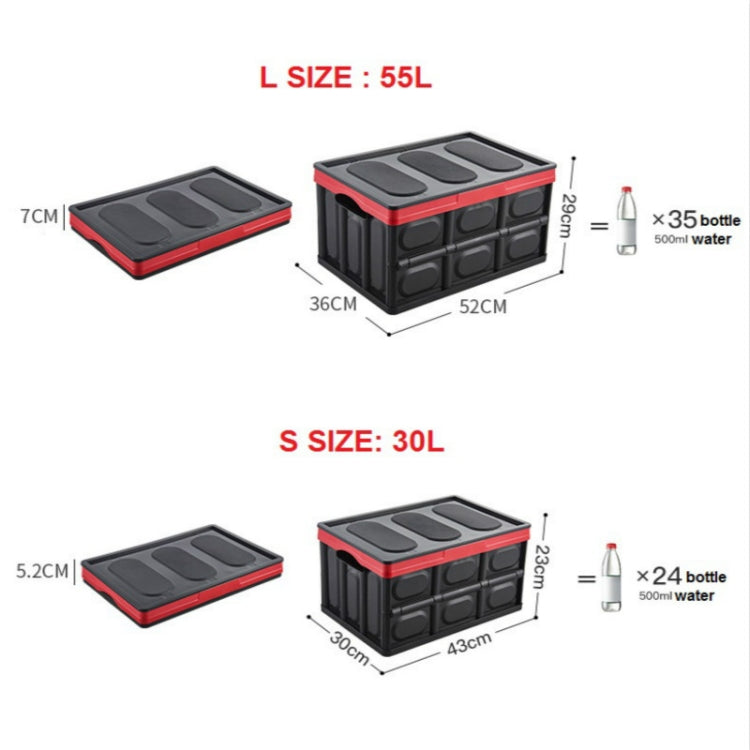 Car Trunk Storage Box Foldable Car Plastic Storage Box, Size:S(Black) - Stowing Tidying by PMc TechLife | Online Shopping South Africa | PMc TechLife | Buy Now Pay Later Mobicred