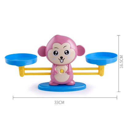 Monkey Balance Scale Toy Child Educational Math Toys(Pink) - Math Toys by PMC Jewellery | Online Shopping South Africa | PMC Jewellery | Buy Now Pay Later Mobicred