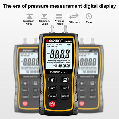 SNDWAY SW512 High Precision Digital Positive and Negative Differential Pressure Tester - Other Tester Tool by SNDWAY | Online Shopping South Africa | PMC Jewellery | Buy Now Pay Later Mobicred