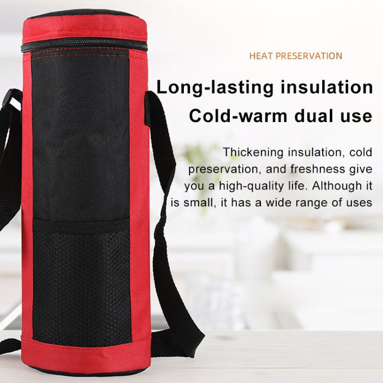 Insulation Pot Cup Set Hot Water Bottle Protective Cover Outdoor Picnic Travel Slung Fresh-keeping Cup Bag, Capacity:1.1 - 2L(Dark Blue) - Kettle Bags by PMC Jewellery | Online Shopping South Africa | PMC Jewellery