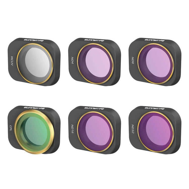 6 PCS / Set MCUV+CPL+ND4+ND8+ND16+ND32 Sunnylife MM3-FI411 For Mini 3 Pro Adjustable Filter - free shipping - PMC TechLife - Order now!