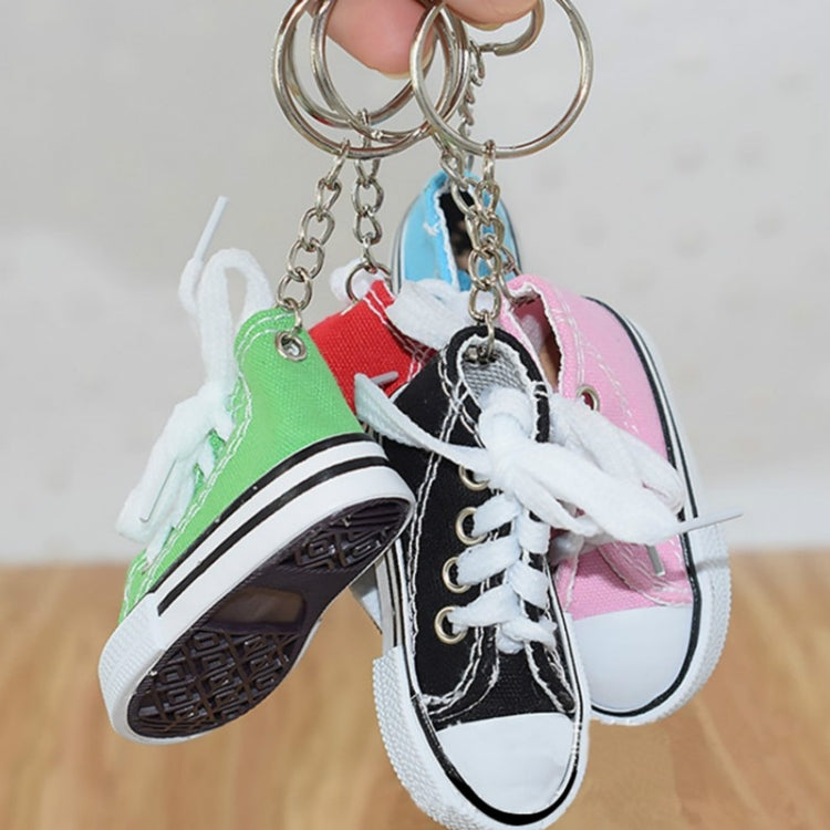 2 PCS Mini Simulation Canvas Shoes Sneaker Keychain Pendant(Red) - Key Rings by PMC Jewellery | Online Shopping South Africa | PMC Jewellery