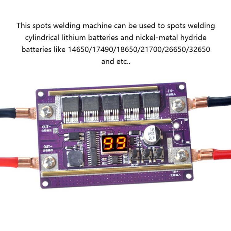 Compatible Version 12V Digital Display DIY Battery Spot Welding Machine Pen Control, Style:6 Square Pen With Case - Others by PMC TechLife | Online Shopping South Africa | PMC TechLife | Buy Now Pay Later Mobicred