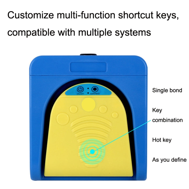 Wireless Foot Pedal Control Switch Keyboard Adapter For Computer, Style:Two-Pendal Two-Button - Other by PMC Jewellery | Online Shopping South Africa | PMC Jewellery | Buy Now Pay Later Mobicred