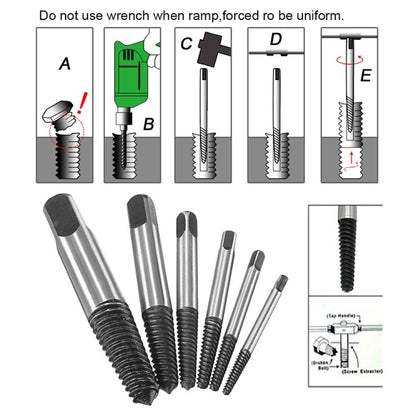 Broken Wire Broken Nail Screw Extractor, Specification:6-piece Set - Screws by PMC Jewellery | Online Shopping South Africa | PMC Jewellery