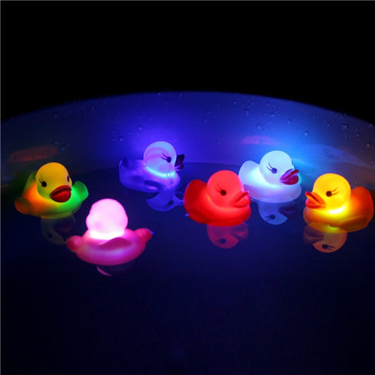 2 PCS LED Water Induction Light Duck Baby Bath Toys, Random Color Delivery - Water Fun & Sand Toys by PMC Jewellery | Online Shopping South Africa | PMC Jewellery