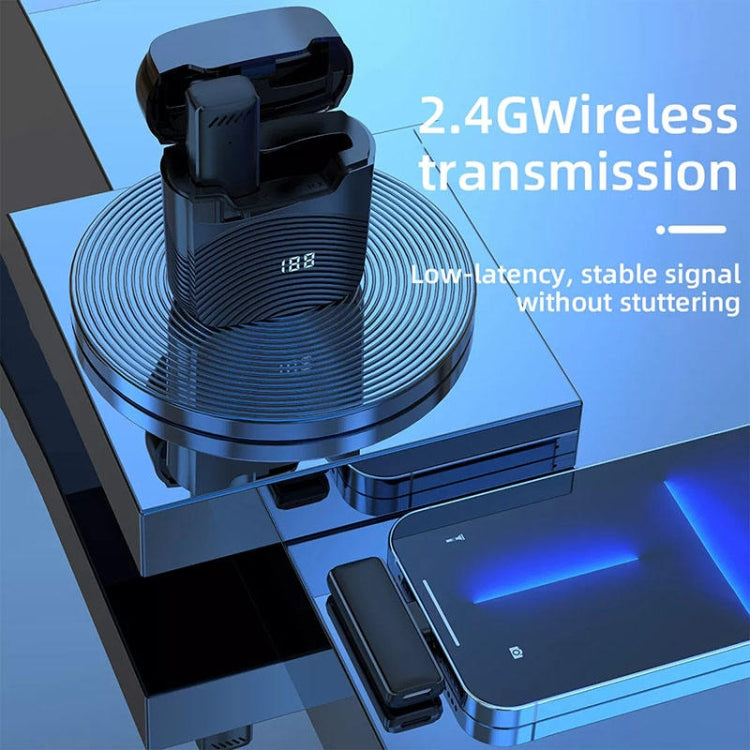 S13 Dual Microphone USB-C/Type-C Interface Wireless Lavalier Noise Canceling Microphone with Charging Case - Microphone by PMC TechLife | Online Shopping South Africa | PMC TechLife | Buy Now Pay Later Mobicred