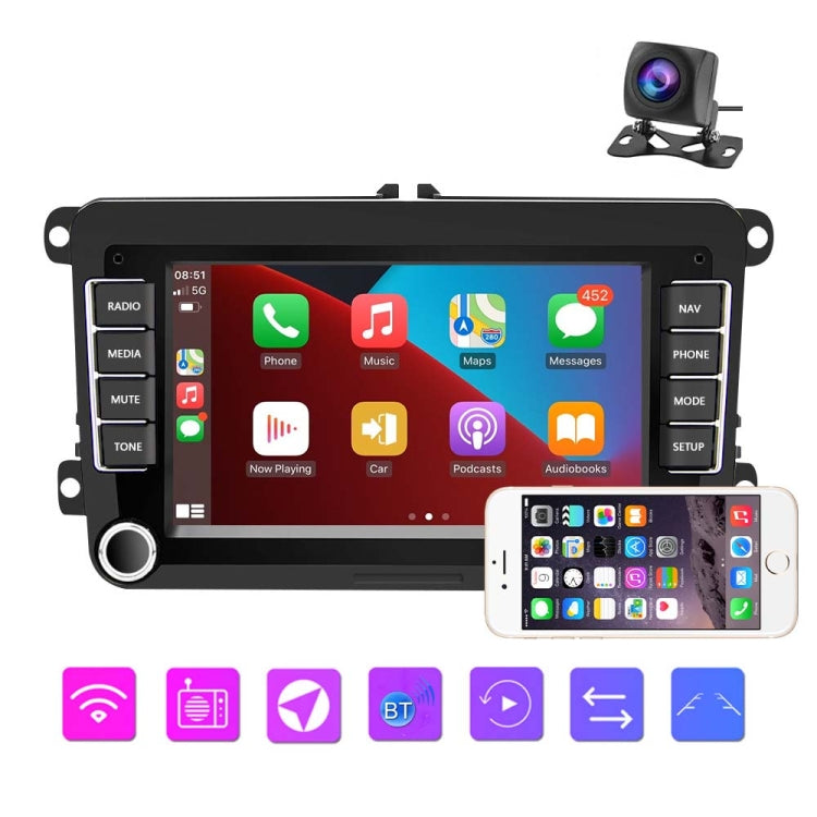 A3040 For Volkswagen 7-inch 2+32G Android Car Navigation Central Control Large Screen Player With Wireless CarPlay, Style:Standard+AHD Camera - Car MP3 & MP4 & MP5 by PMC Jewellery | Online Shopping South Africa | PMC Jewellery | Buy Now Pay Later Mobicred