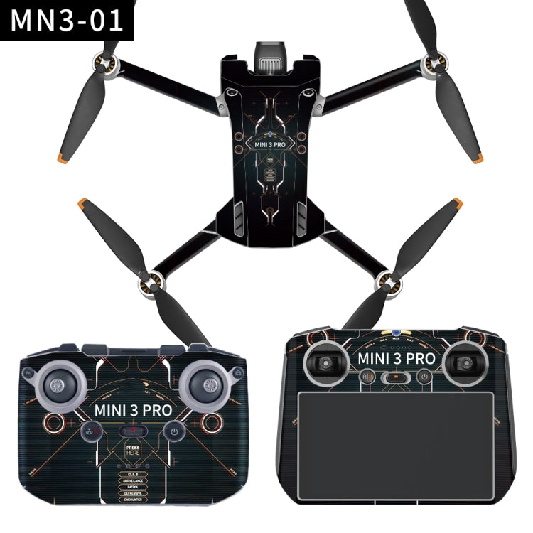 Full Surround Style Waterproof  Sticker For DJI Mini 3 Pro RC-N1 Ordinary Version(Mn3-01) - Stickers by PMC Jewellery | Online Shopping South Africa | PMC Jewellery | Buy Now Pay Later Mobicred