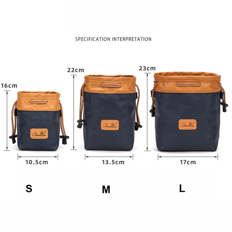 S.C.COTTON Camera Lens Protection Bag Liner Bag Waterproof Camera Storage Bag, Size: L(Blue) - free shipping - PMC TechLife - Order now!