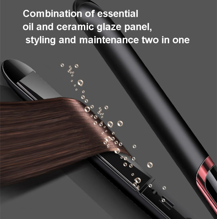 35W 2 In 1 Curling and Straightening Dual-use Electric Splin,Specification: US Plug(Black) - free shipping - PMC TechLife - Order now!