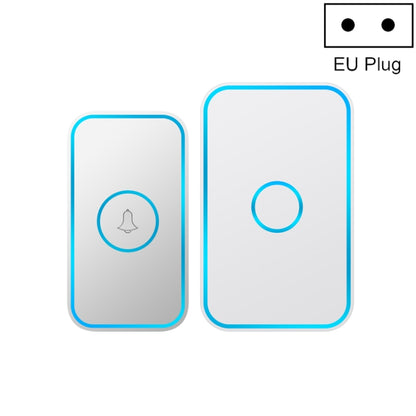 CACAZI A78 Long-Distance Wireless Doorbell Intelligent Remote Control Electronic Doorbell, Style:EU Plug(Bright White) - Wireless Doorbell by CACAZI | Online Shopping South Africa | PMC Jewellery