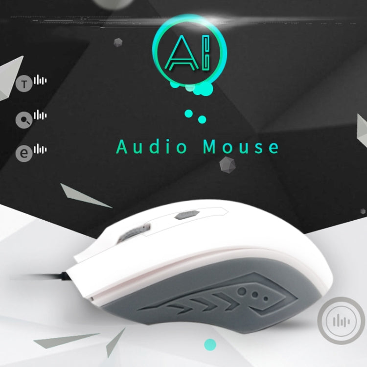 Pcsensor MOS4 4 Keys 2400DPI Game Intelligent Voice Recognition Input Mouse, Cable Length: 1.5m(Mute) - Wired Mice by Pcsensor | Online Shopping South Africa | PMC Jewellery | Buy Now Pay Later Mobicred