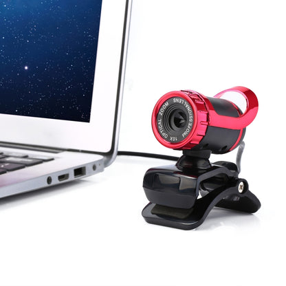 HXSJ A859 480P Computer Network Course Camera Video USB Camera Built-in Sound-absorbing Microphone(Red) - HD Camera by HXSJ | Online Shopping South Africa | PMC Jewellery | Buy Now Pay Later Mobicred