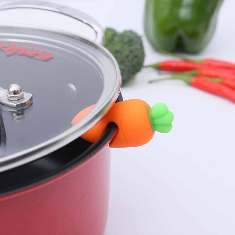 6 PCS Silicone Carrot Pot Lid Elevated Anti-overflow Device Kitchen Utility Gadget - Gadgets by PMC TechLife | Online Shopping South Africa | PMC TechLife | Buy Now Pay Later Mobicred
