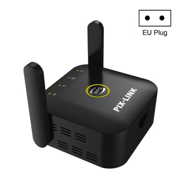 PIX-LINK WR22 300Mbps Wifi Wireless Signal Amplification Enhancement Extender, Plug Type:EU Plug(Black) - Wireless Routers by PIX-LINK | Online Shopping South Africa | PMC Jewellery | Buy Now Pay Later Mobicred