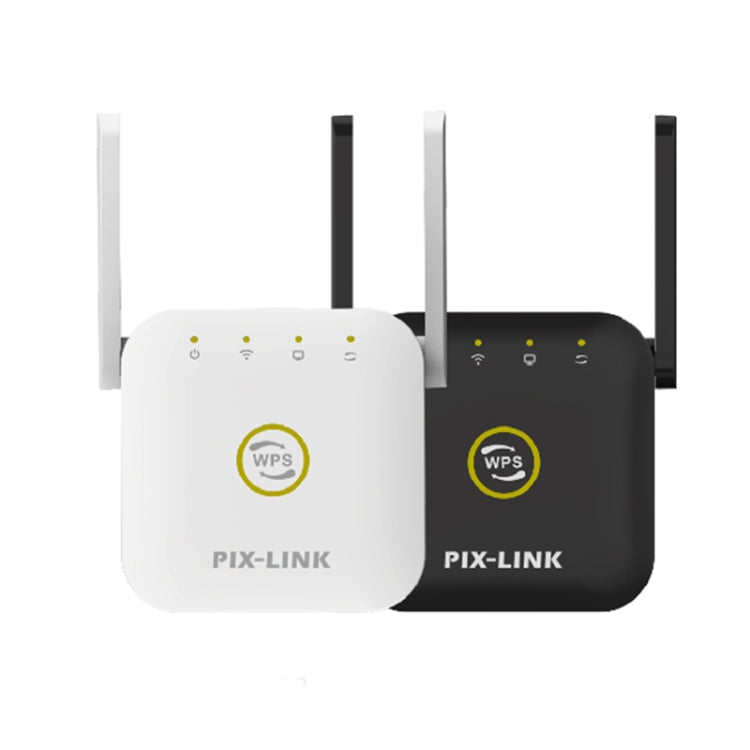 PIX-LINK WR22 300Mbps Wifi Wireless Signal Amplification Enhancement Extender, Plug Type:UK Plug(Black) - Wireless Routers by PIX-LINK | Online Shopping South Africa | PMC Jewellery | Buy Now Pay Later Mobicred