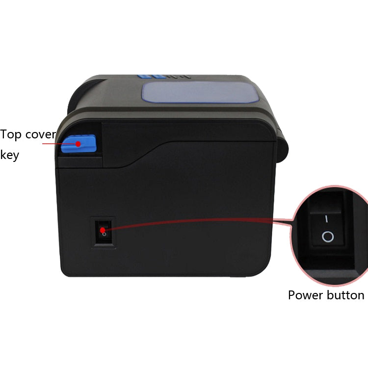 Xprinter XP-370B Barcode Printer Self-adhesive QR Code Printer Label Clothing Tag Thermal Ticket Machine(US Plug) - free shipping - PMC Jewellery - Order now!