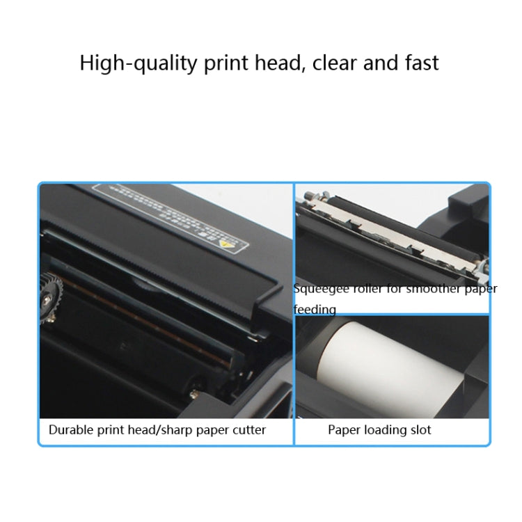 Xprinter XP-A160M Thermal Printer Catering Bill POS Cash Register Printer, Style:EU Plug(Network Port LAN) - free shipping - PMC Jewellery - Order now!