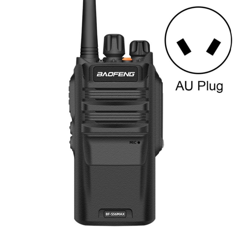 Baofeng BF-S56MAX High-power Waterproof Handheld Communication Device Walkie-talkie, Plug Specifications:AU Plug - Handheld Walkie Talkie by Baofeng | Online Shopping South Africa | PMC Jewellery | Buy Now Pay Later Mobicred