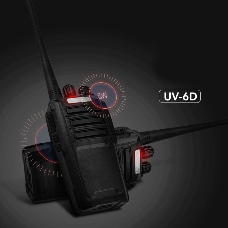 Baofeng BF-UV6D Civil Hotel Outdoor Construction Site Mobile High-power Walkie-talkie, Plug Specifications:US Plug - Handheld Walkie Talkie by Baofeng | Online Shopping South Africa | PMC Jewellery | Buy Now Pay Later Mobicred