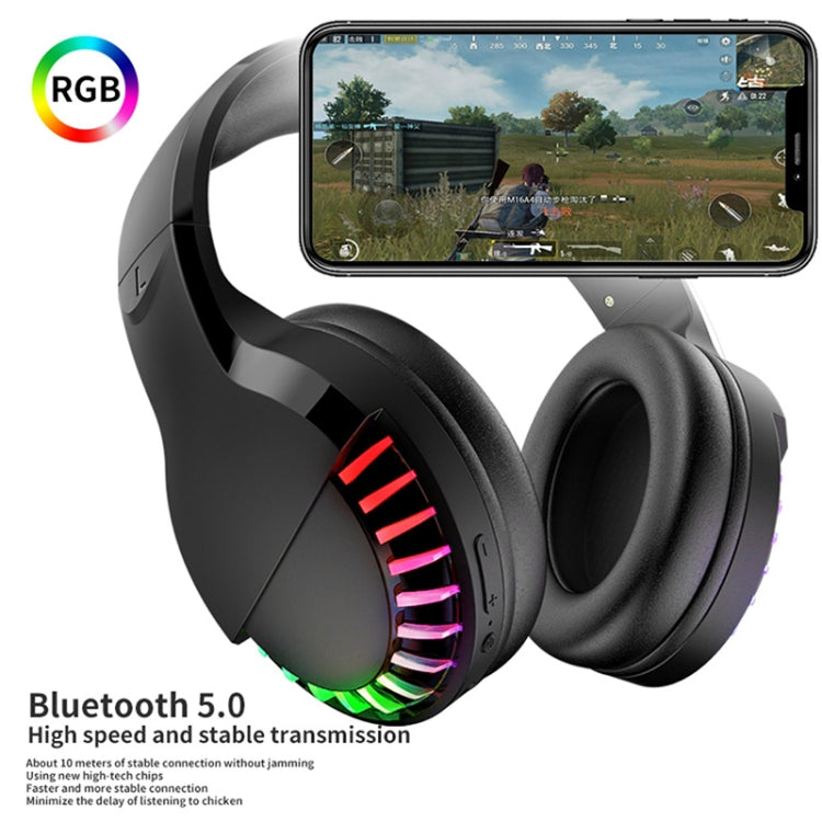 SH33 Bluetooth Wired Dual-mode RGB Headset Mobile Phone Heavy Bass Noise Reduction Gaming Headset(Black) - Multimedia Headset by PMC Jewellery | Online Shopping South Africa | PMC Jewellery | Buy Now Pay Later Mobicred