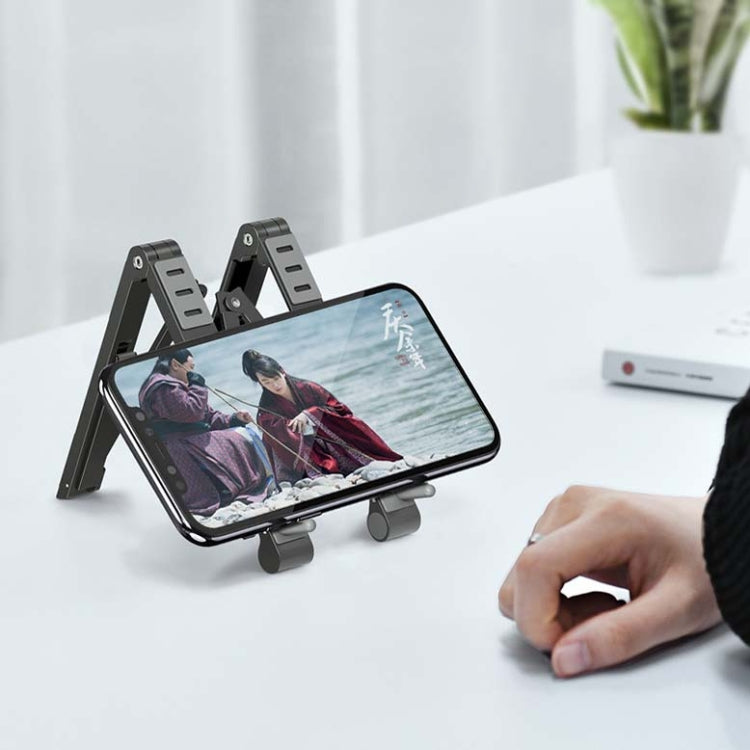 Metal Laptop Stand Computer Cooling Folding Mini Flat Raised Bracket(Gray) - Laptop Stand by PMC Jewellery | Online Shopping South Africa | PMC Jewellery | Buy Now Pay Later Mobicred