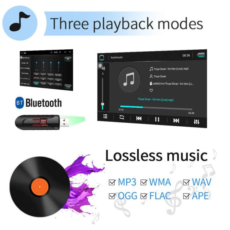 Universal Machine Android Smart Navigation Car Navigation DVD Reversing Video Integrated Machine, Size:9inch 2+16G, Specification:Standard - Car DVD by PMC TechLife | Online Shopping South Africa | PMC TechLife | Buy Now Pay Later Mobicred