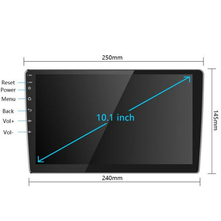 Universal Machine Android Smart Navigation Car Navigation DVD Reversing Video Integrated Machine, Size:10inch 1+16G, Specification:Standard+4 Lights Camera - Car DVD by PMC TechLife | Online Shopping South Africa | PMC TechLife | Buy Now Pay Later Mobicred