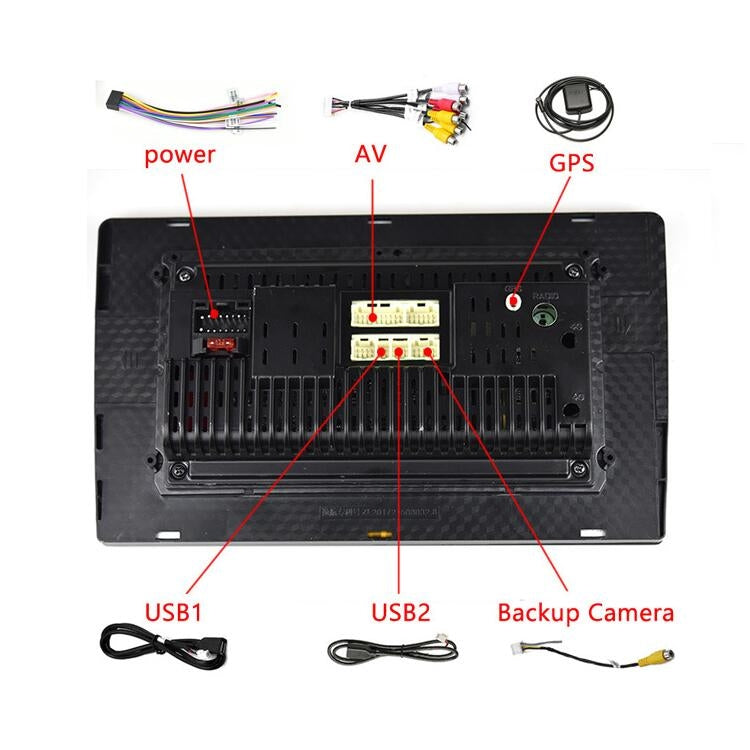 Universal Machine Android Smart Navigation Car Navigation DVD Reversing Video Integrated Machine, Size:10inch 1+16G, Specification:Standard+4 Lights Camera - Car DVD by PMC TechLife | Online Shopping South Africa | PMC TechLife | Buy Now Pay Later Mobicred