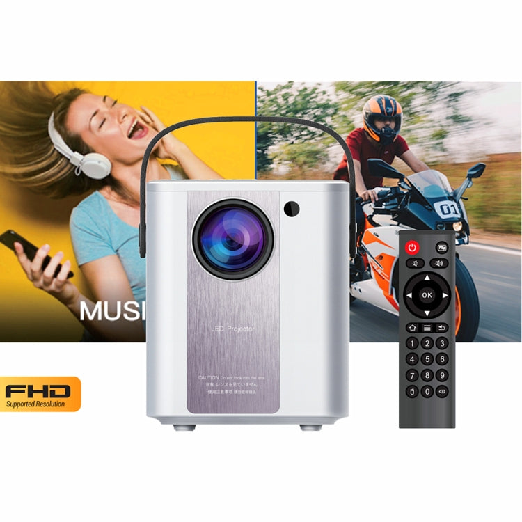 C500 Portable Mini LED Home HD Projector, Style:Basic Version(Black) - Mini Projector by PMC Jewellery | Online Shopping South Africa | PMC Jewellery | Buy Now Pay Later Mobicred