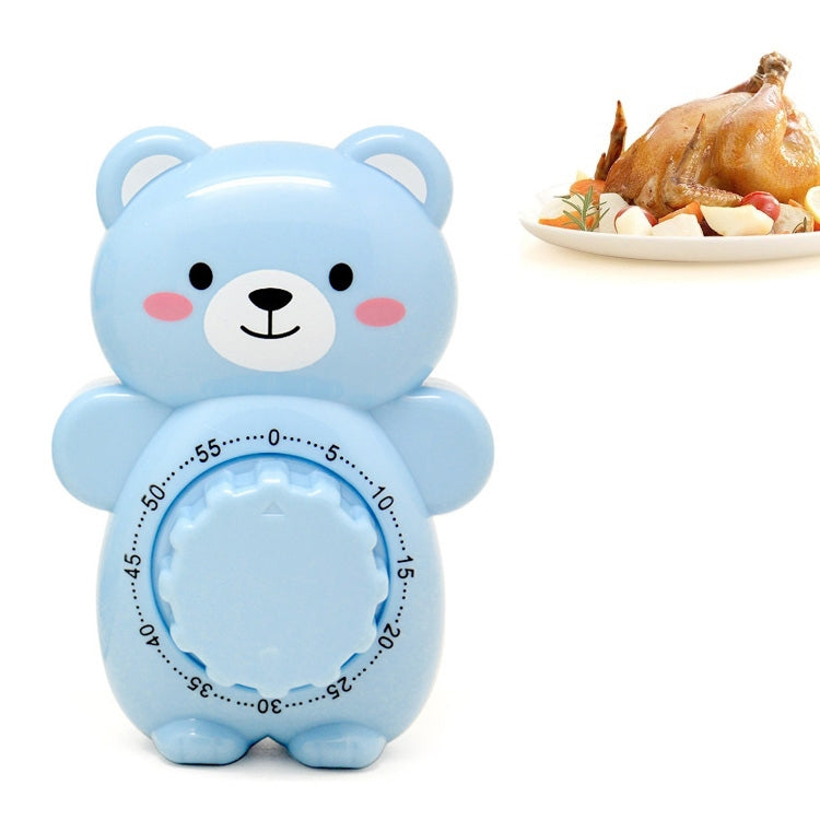 Cartoon Bear Timer Kitchen Gadget Mechanical Timer(Blue) - Digital Countdown by PMC TechLife | Online Shopping South Africa | PMC TechLife | Buy Now Pay Later Mobicred