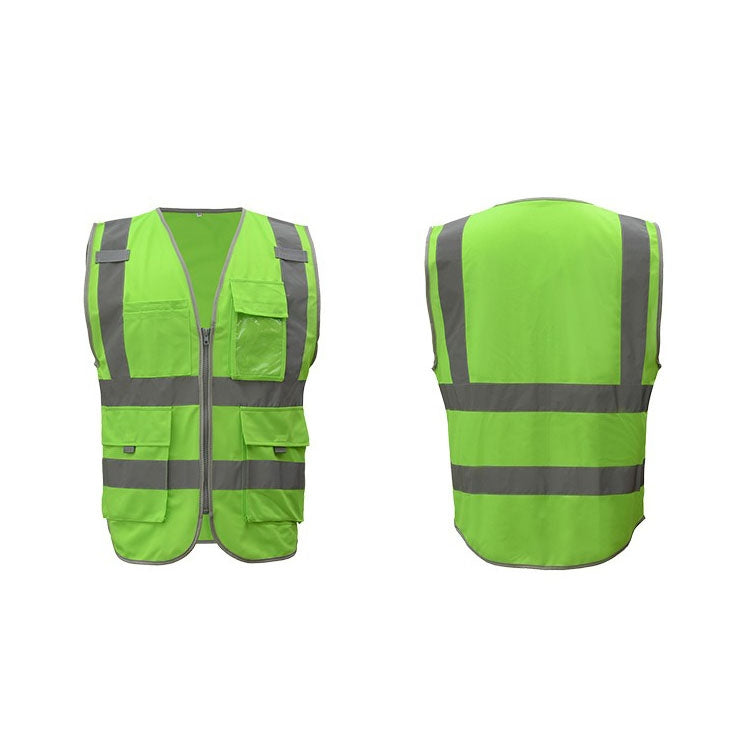 Multi-pockets Safety Vest Reflective Workwear Clothing, Size:XXL-Chest 130cm(Green) - Reflective Safety Clothing by PMC Jewellery | Online Shopping South Africa | PMC Jewellery | Buy Now Pay Later Mobicred