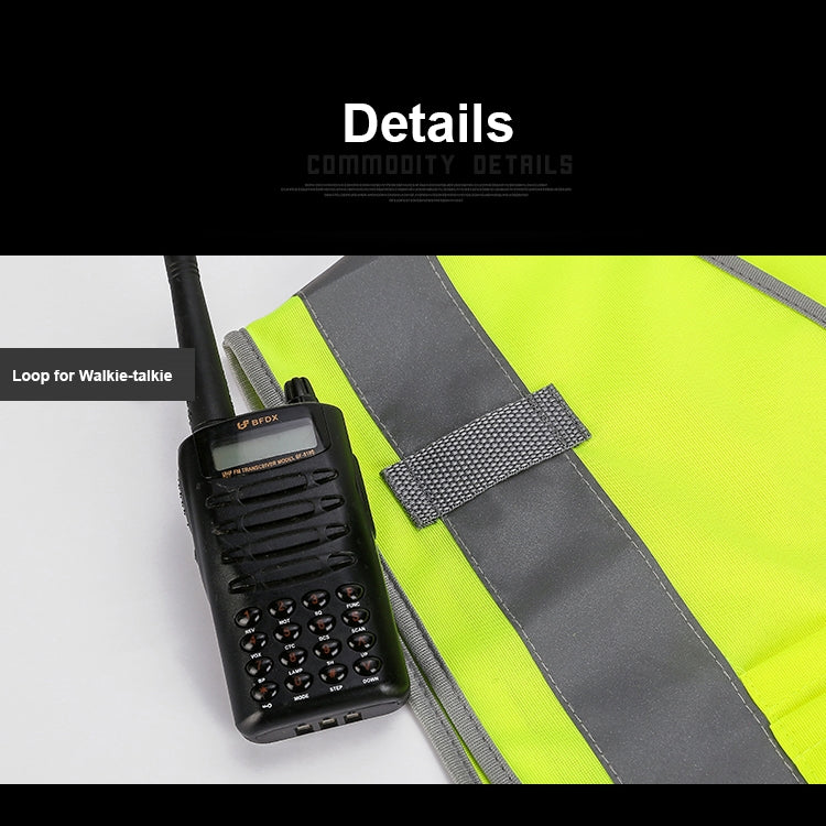 Multi-pockets Safety Vest Reflective Workwear Clothing, Size:M-Chest 112cm(Yellow Blue) - Reflective Safety Clothing by PMC Jewellery | Online Shopping South Africa | PMC Jewellery | Buy Now Pay Later Mobicred