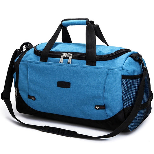 Mens / Ladies Large Capacity Travel Bags Portable Multifunctional Handbag(Sky blue) - Handbags by PMC Jewellery | Online Shopping South Africa | PMC Jewellery | Buy Now Pay Later Mobicred